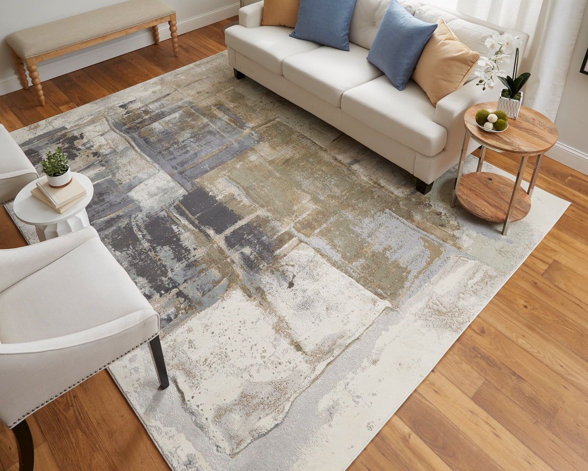 Clio 39LUF Gray/Multi Rug by Feizy