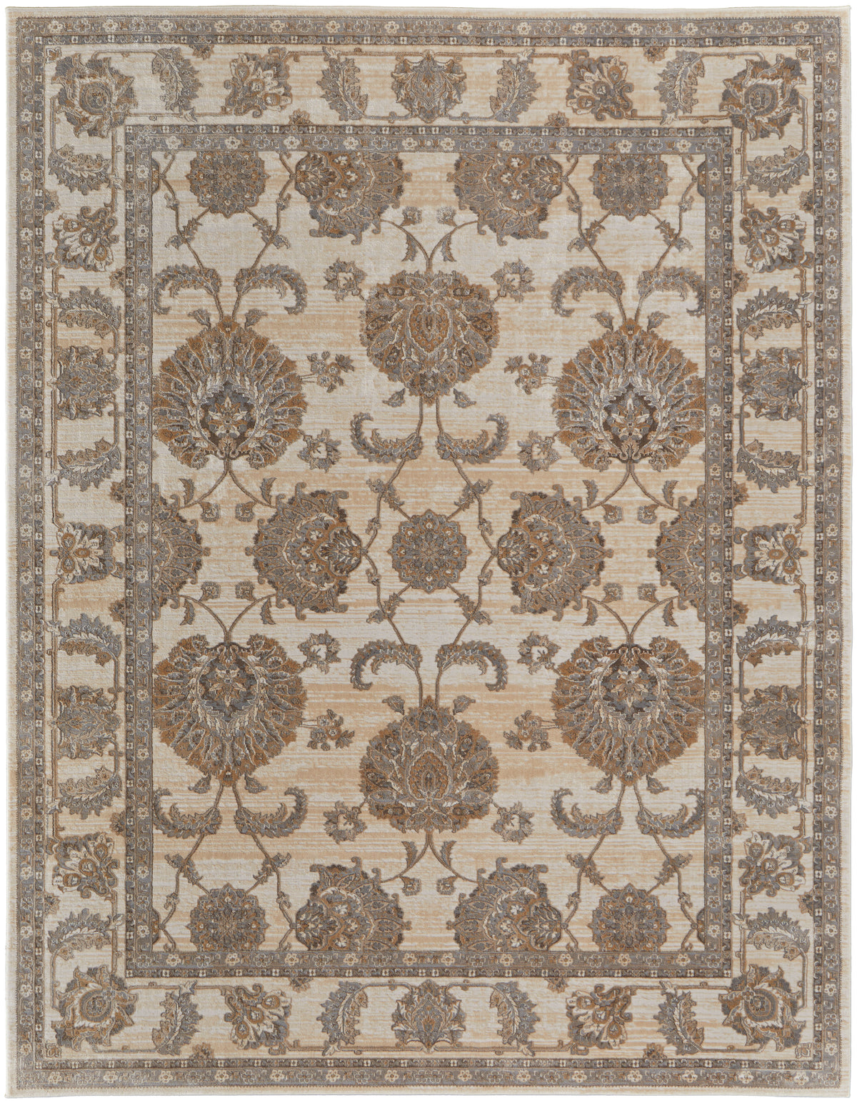 Celene 39KZF Beige/Gray Rug by Feizy