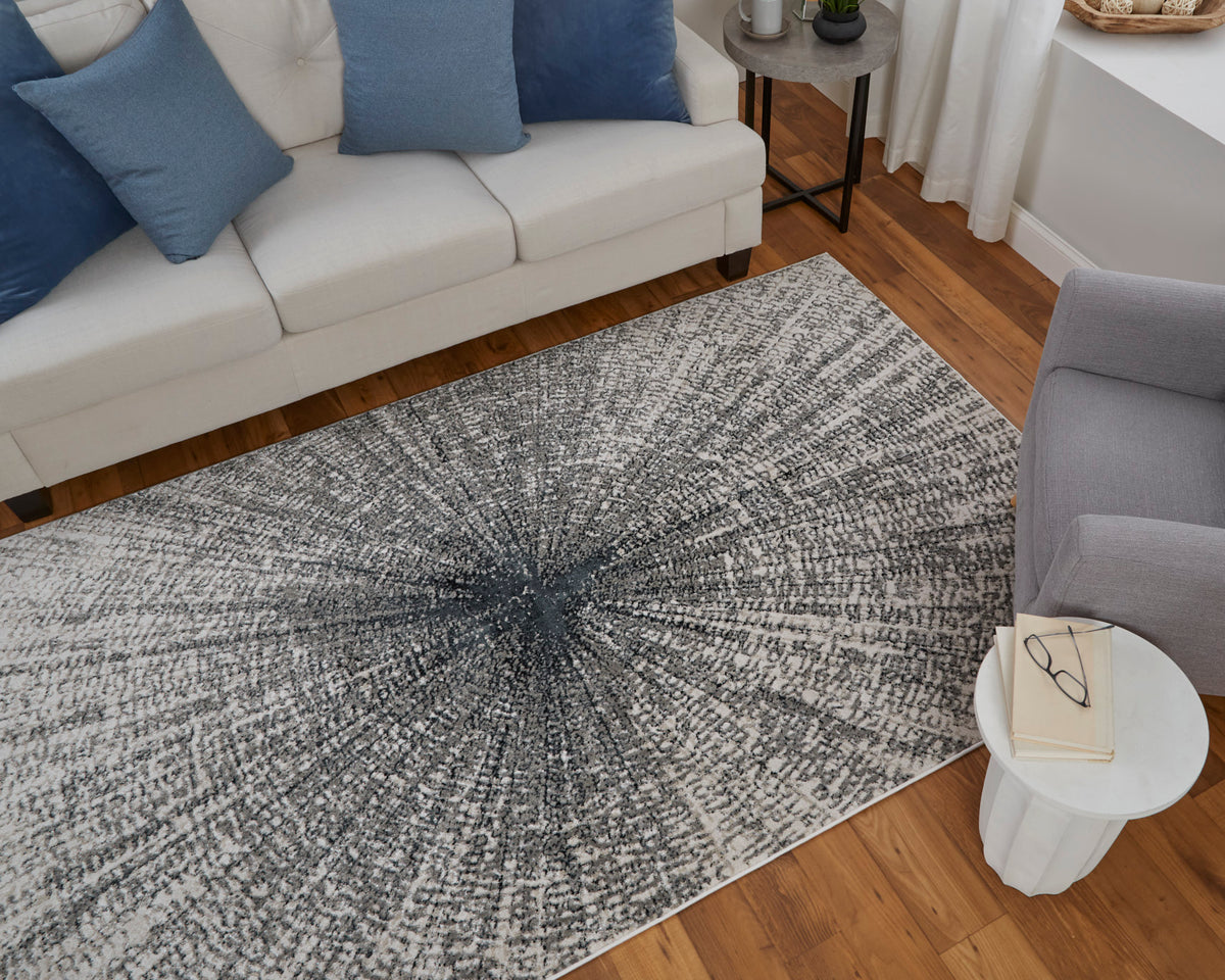 Micah 39LTF Ivory/Silver Rug by Feizy