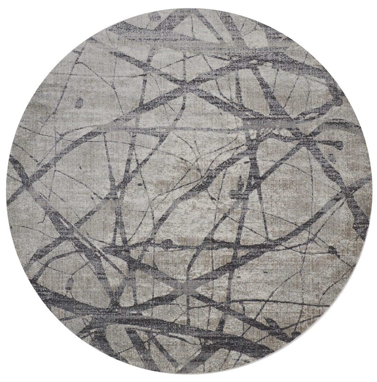 Kano 3877F Charcoal/Gray Rug by Feizy