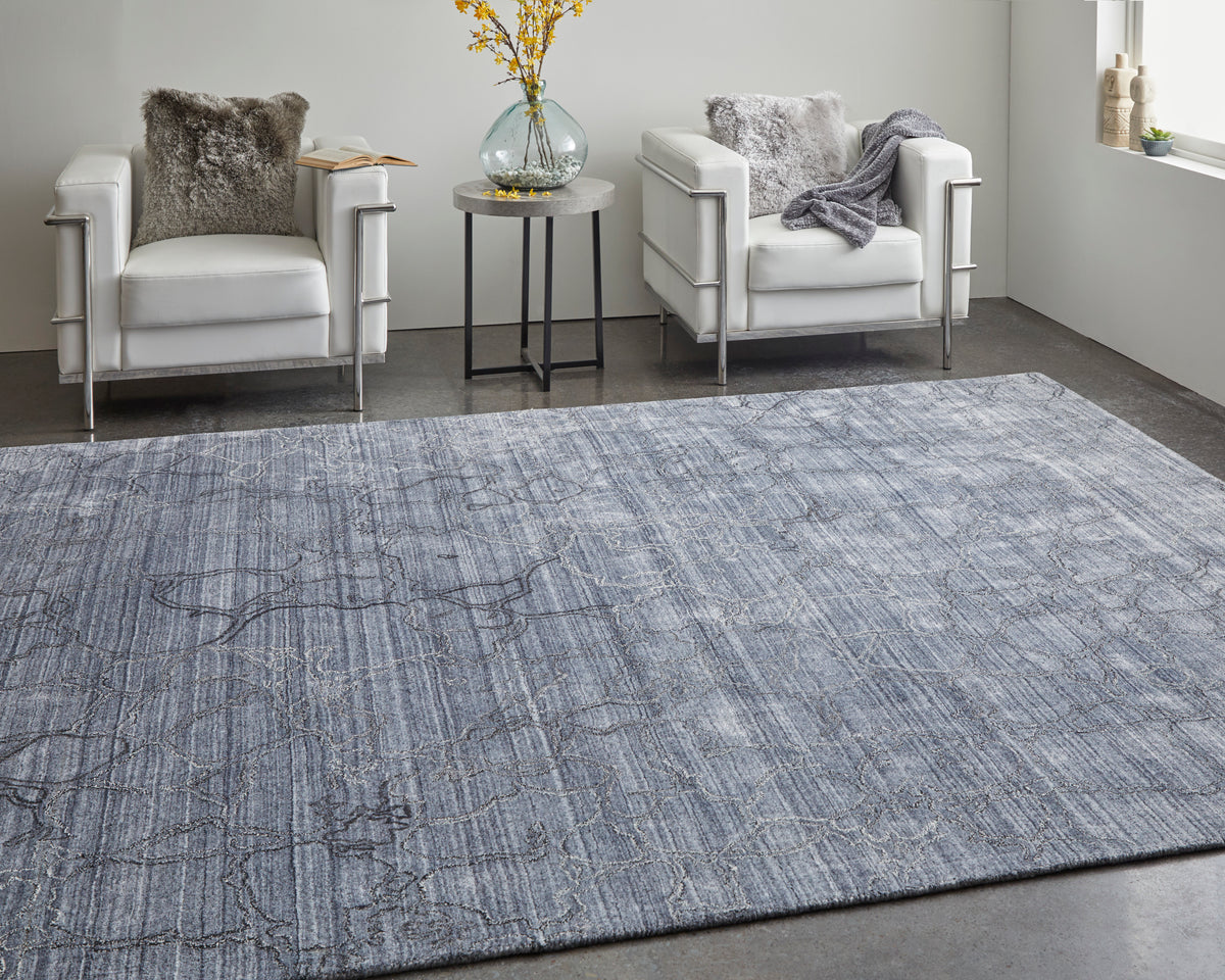 Whitton 8892F Navy Rug by Feizy