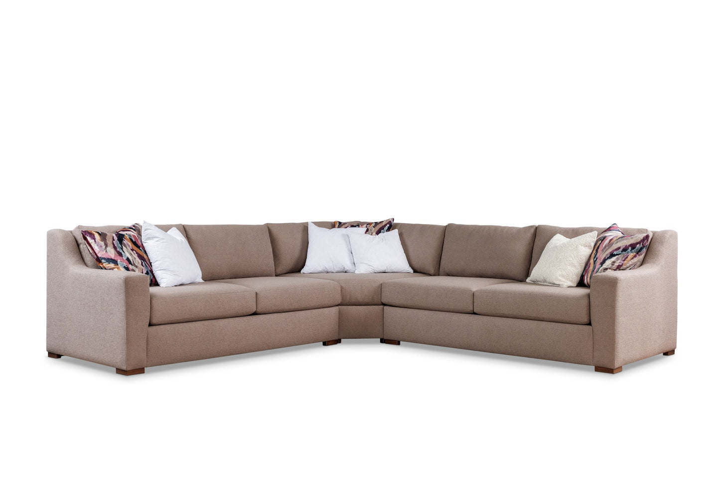WILSHIRE sectional in Esber Mushroom, main view