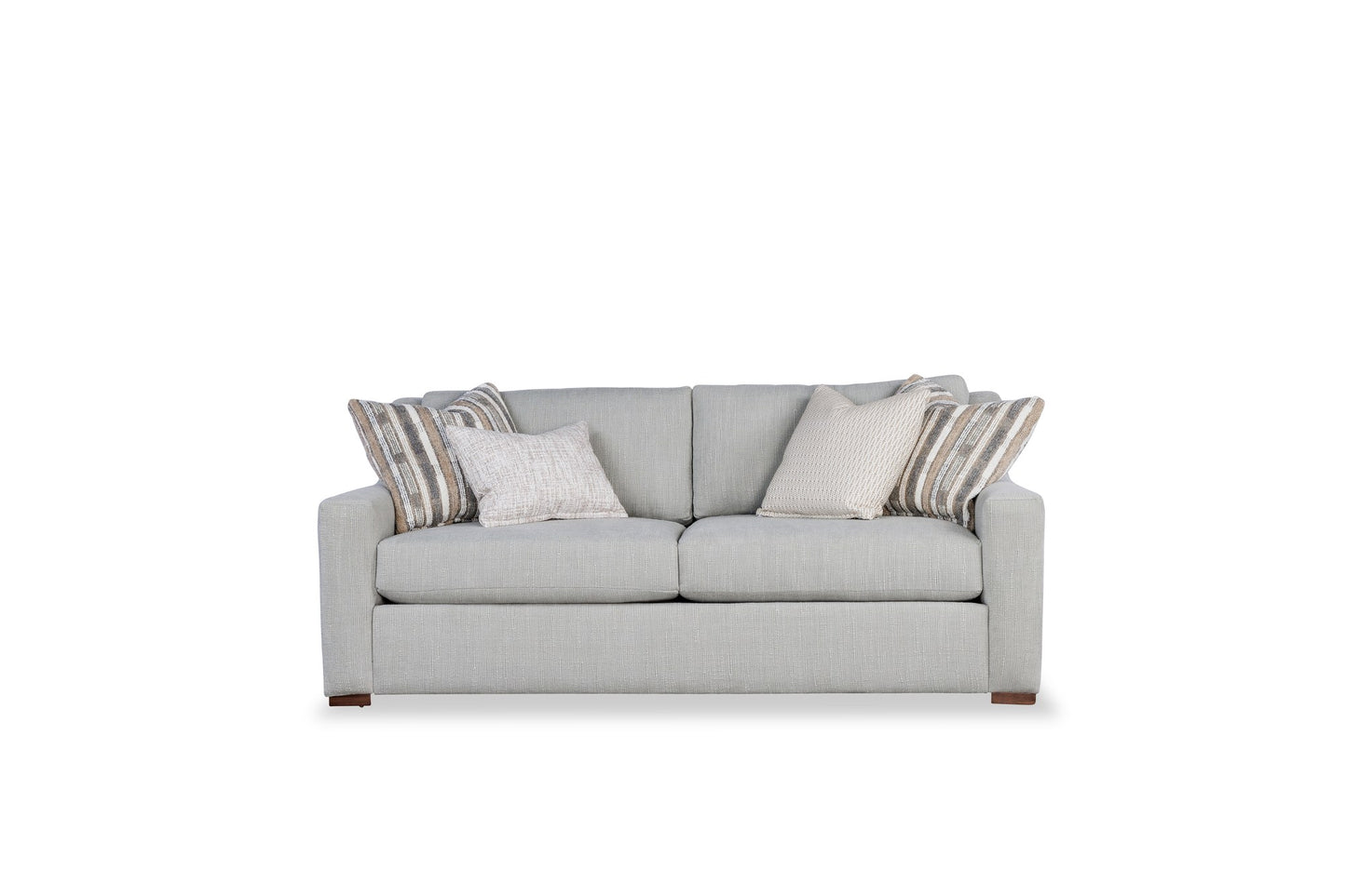 WILSHIRE sectional in Mesero Fog, front view