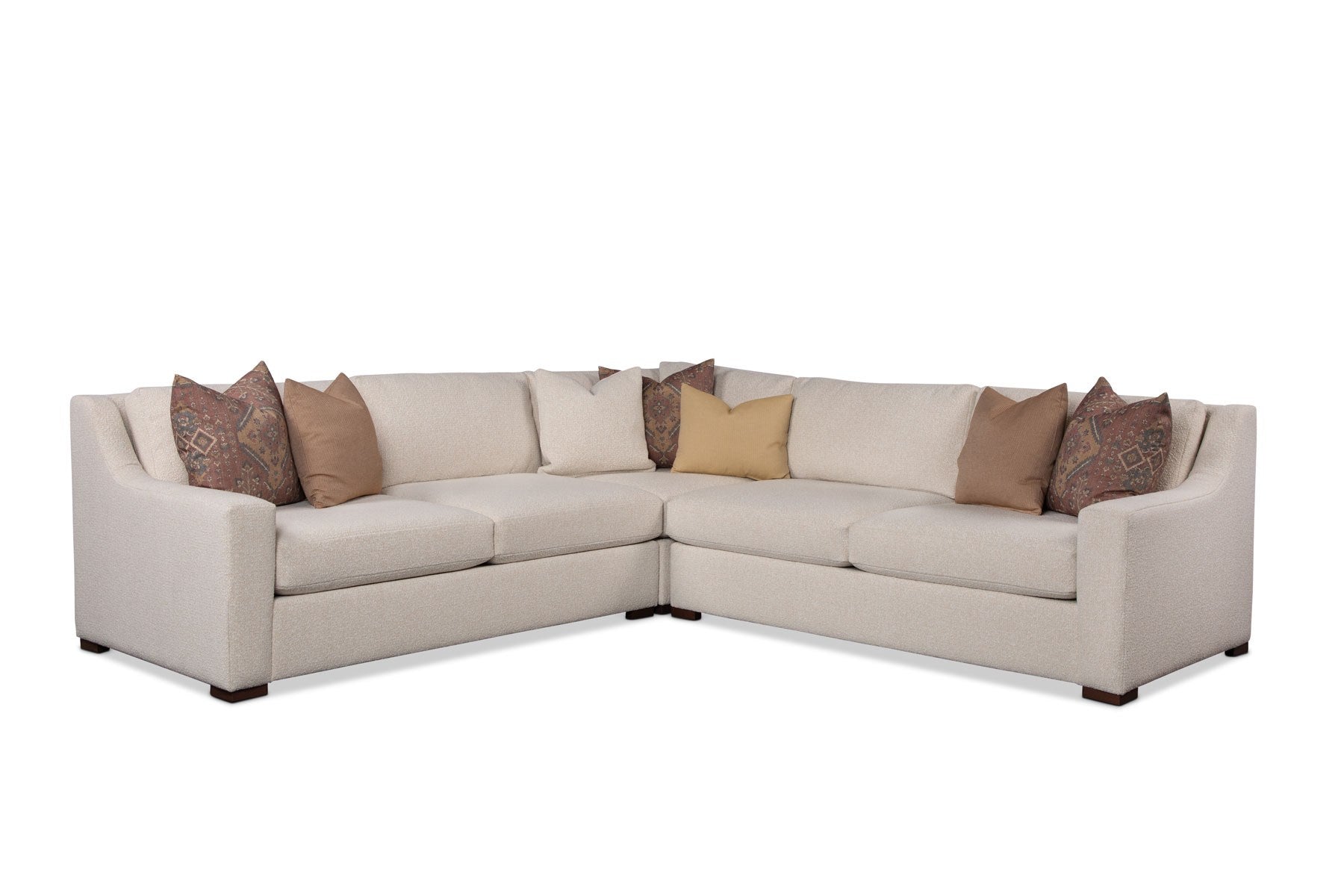 WILSHIRE sofa in Tildan Almond, silo view