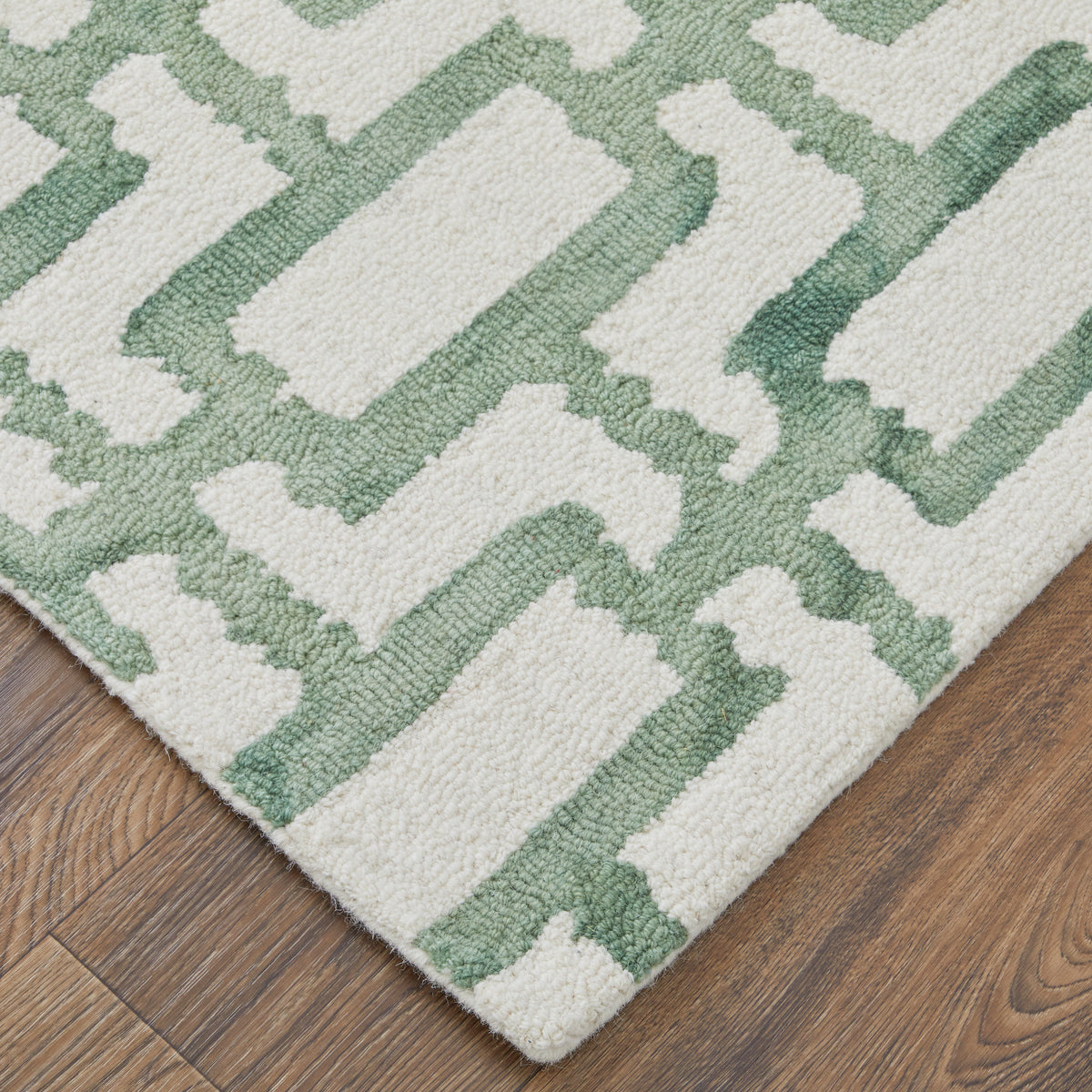 Lorrain 8919F Green/Ivory Rug by Feizy
