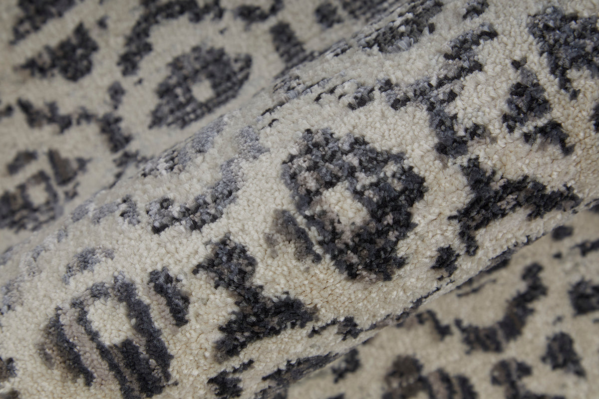 Kano 3874F Gray/Ivory Rug by Feizy