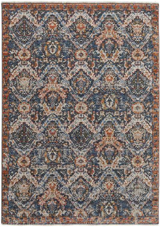 Kaia 39HRF Navy/Blue Rug by Feizy