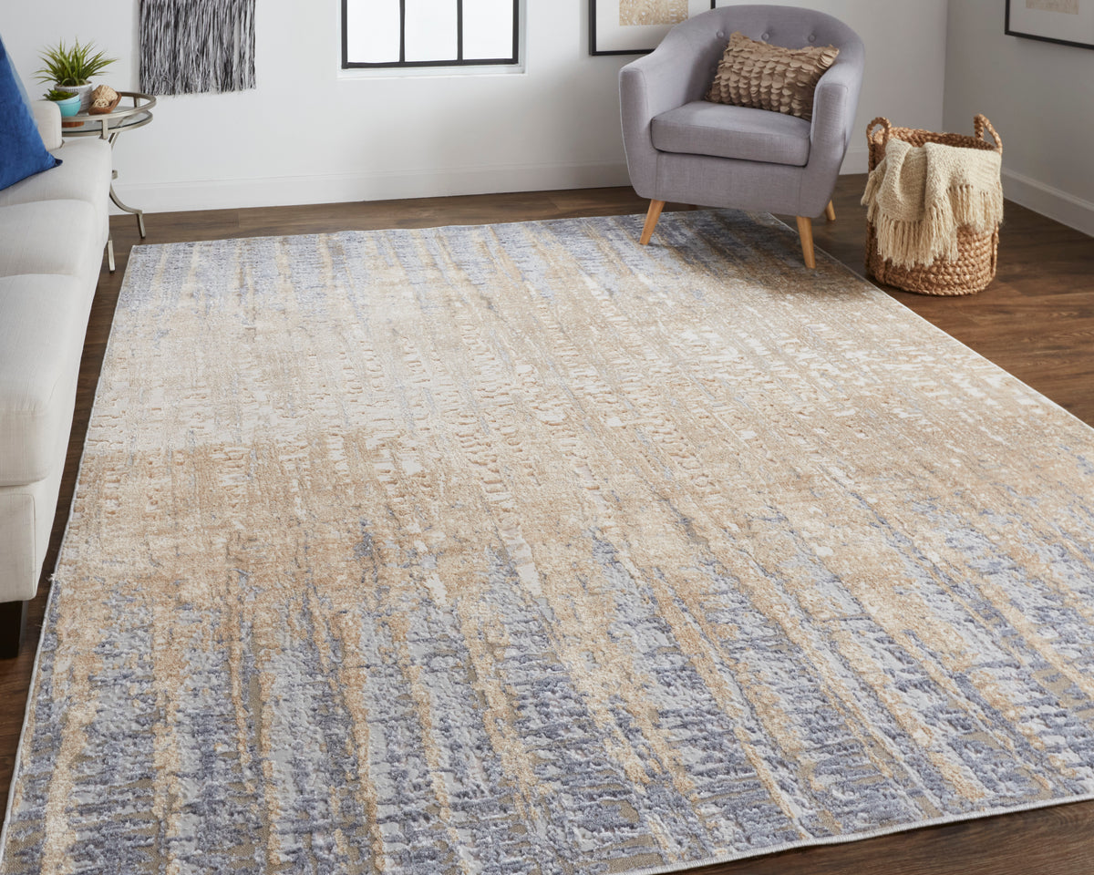 Laina 39G9F Blue/Beige Rug by Feizy