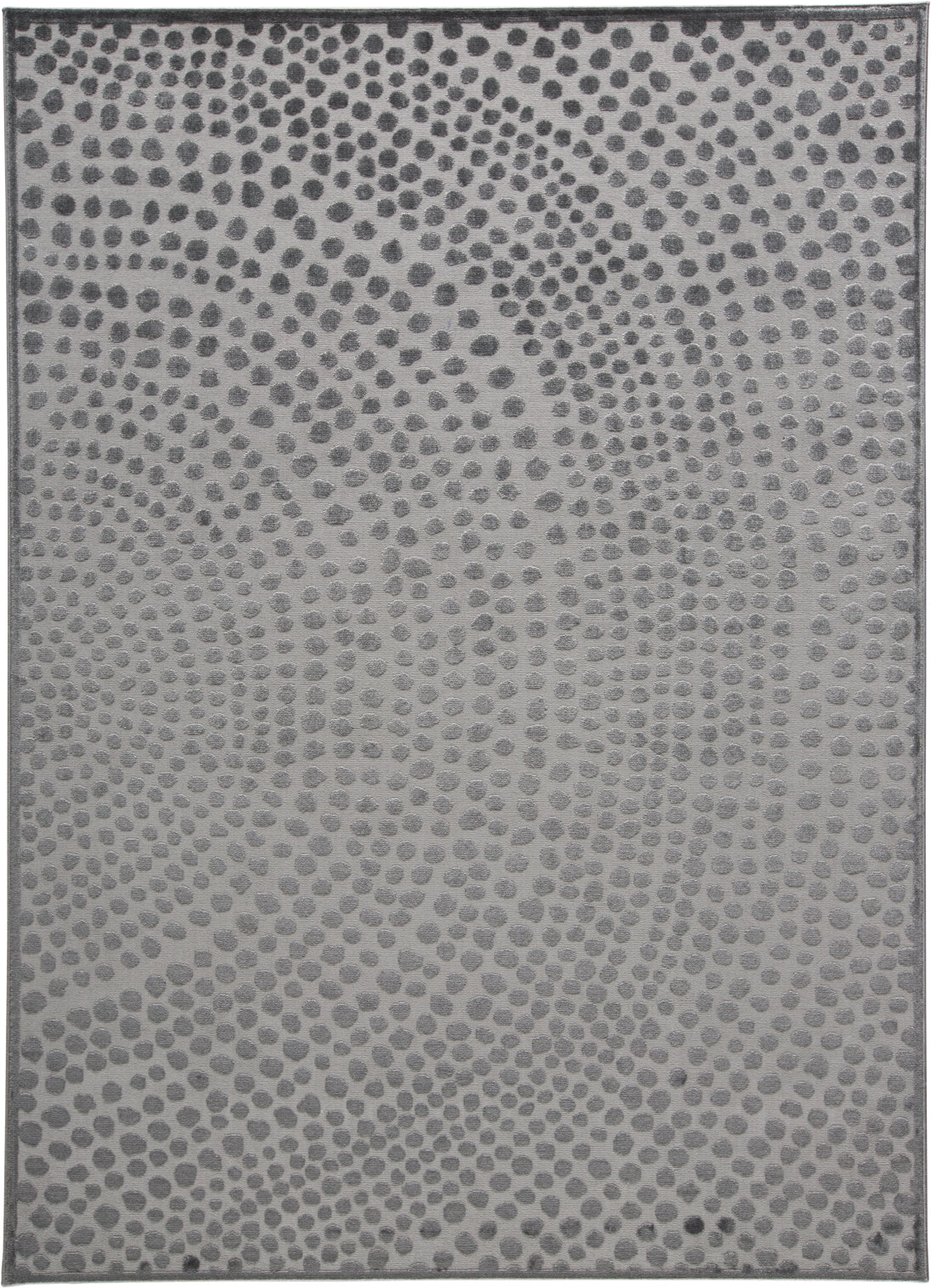 Gaspar 3835F Castle/Dark Gray Rug by Feizy