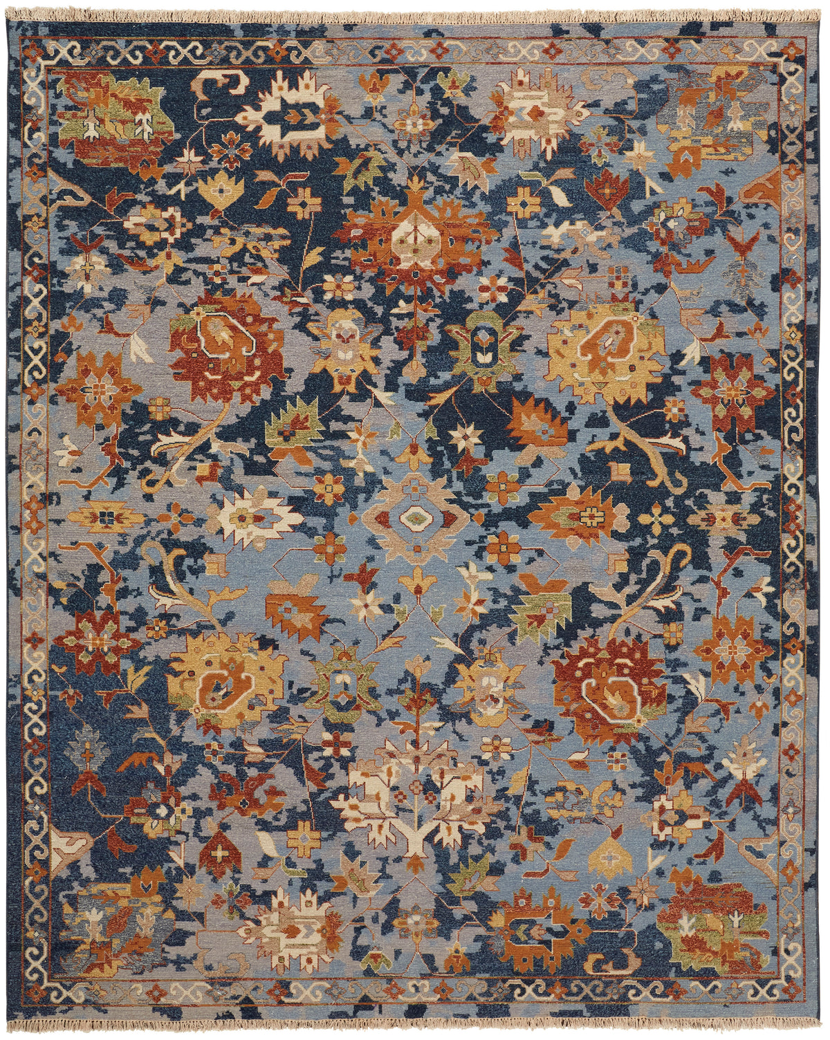 Leylan 0587F Blue Rug by Feizy