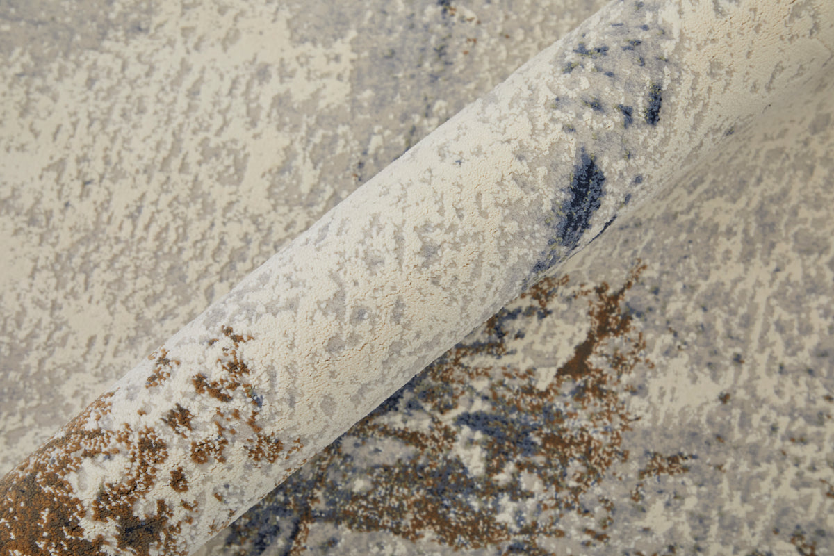 Clio 39LXF Ivory/Blue Rug by Feizy