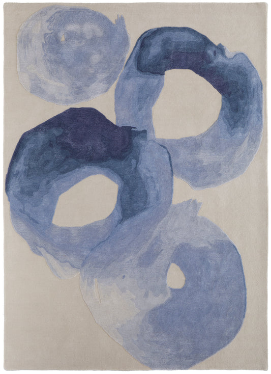 Anya 8887F Blue Rug by Feizy