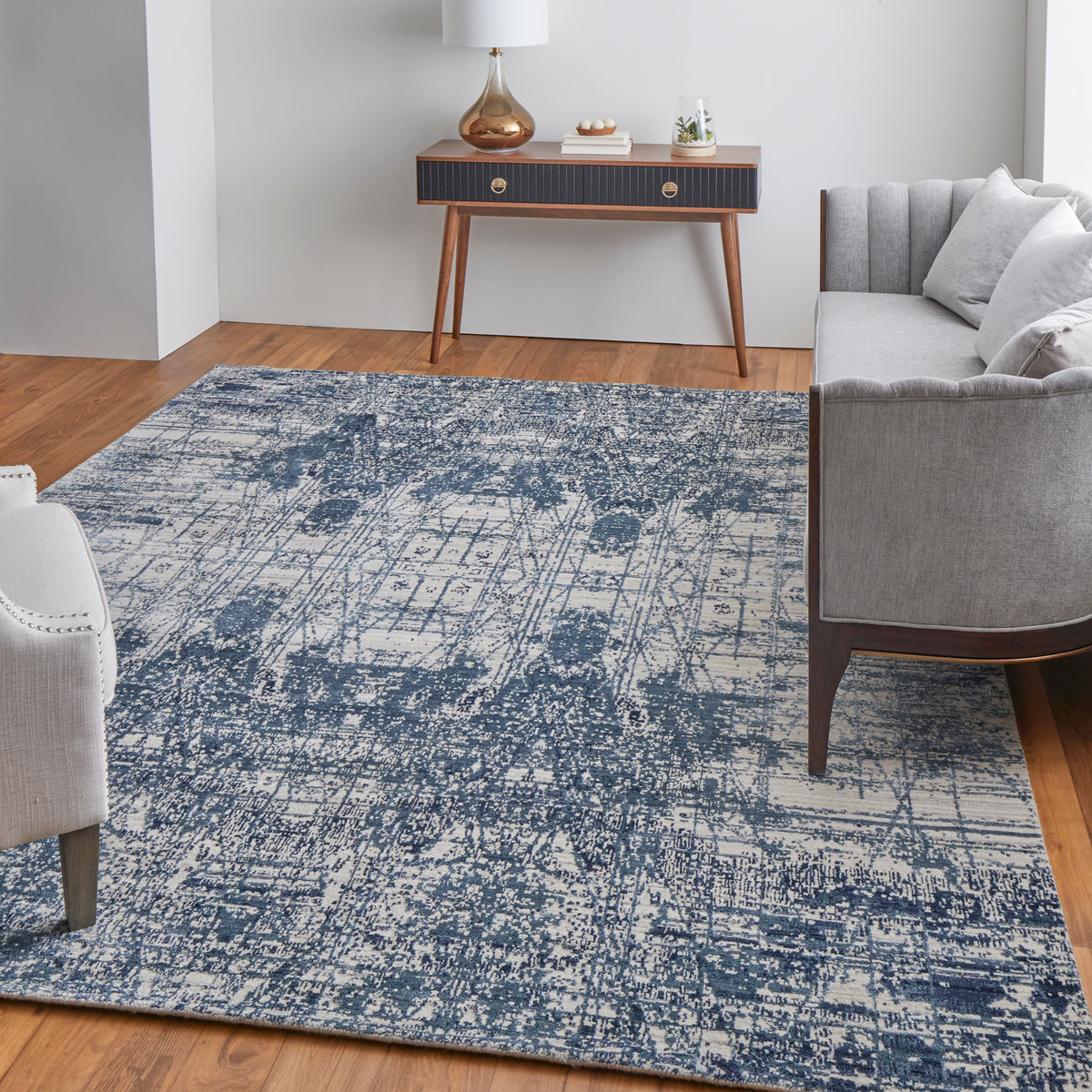 Eastfield 69AEF Blue Rug by Feizy