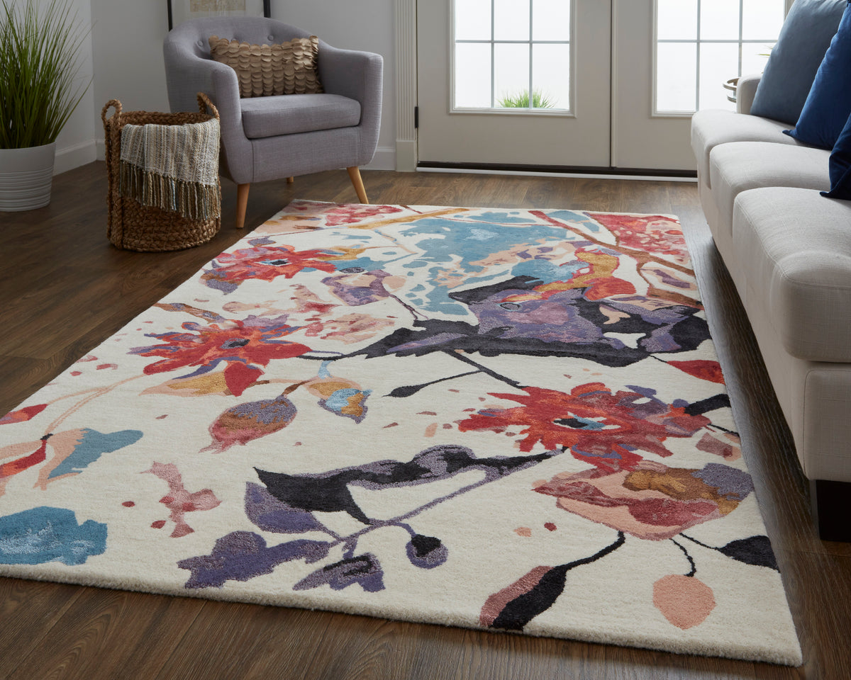 Dafney 8863F Red/Multi Rug by Feizy