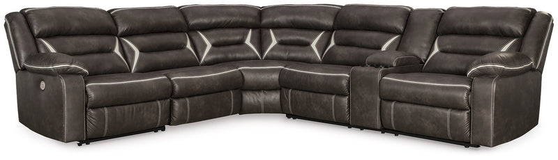 Kincord 4-Piece Power Reclining Sectional image