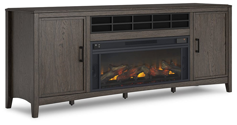 Montillan 84" TV Stand with Electric Fireplace image